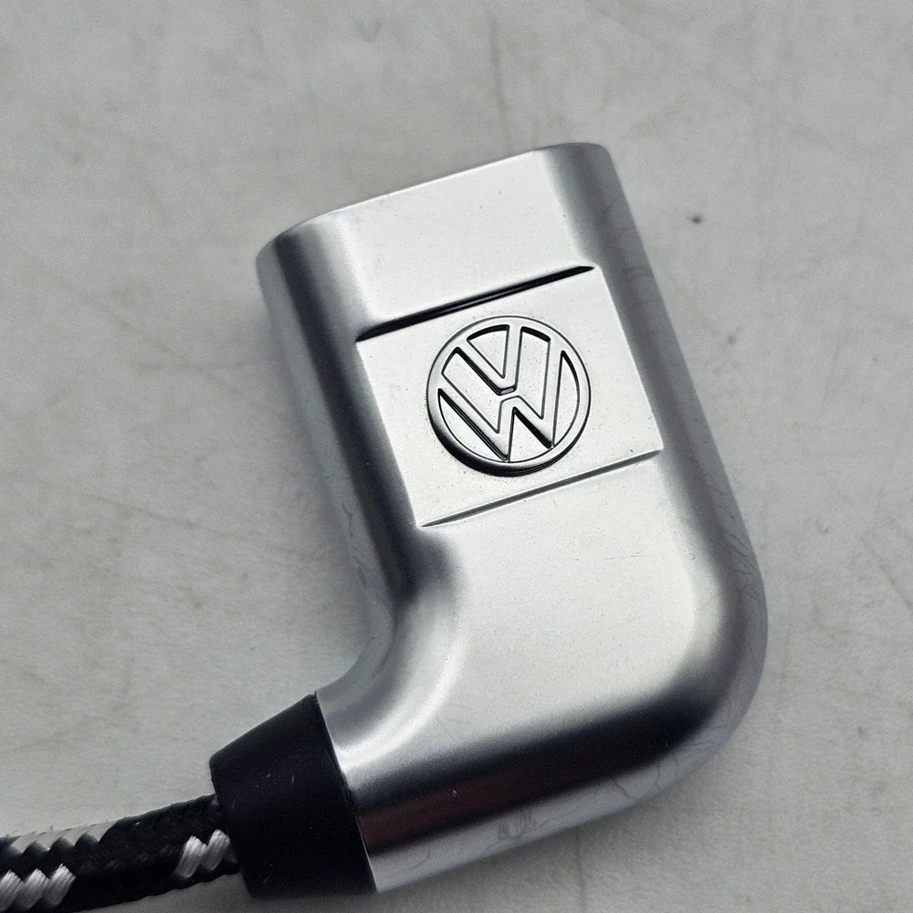Volkswagen OEM USB-C USB Female Braided Cable Adapter 000.051.446.BH Black OEM